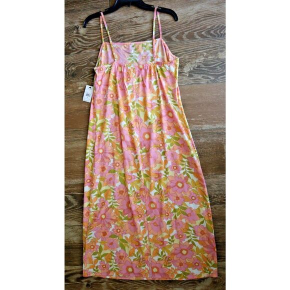 Billabong 24B1302401 Women's Sz Medium Golden Hour Floral Maxi Dress - Picture 2 of 7